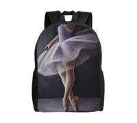 BSCKKDMN Sac à dos de voyage pour ordinateur portable pour homme et femme, imperméable, léger, mignon, sac à dos décontracté pour danseuse de ballet