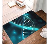BSCKKDMN Science Gene Paillasson d'intérieur et d'extérieur antidérapant absorbant lavable en flanelle pour cuisine, porche, bureau 40,6 x 61 cm