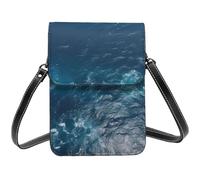 BSCKKDMN Sea Seen From The Top Petit sac à bandoulière pour femme en cuir synthétique avec bandoulière