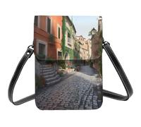 BSCKKDMN Street Of Italy Petit sac à bandoulière pour femme en cuir PU avec bandoulière