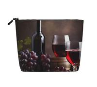 BSCKKDMN Trousse de maquillage de voyage en lin imperméable avec fermeture éclair pour femme, trousse de toilette de voyage, sac de rangement pour pinceaux de maquillage