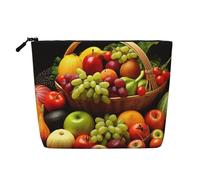 BSCKKDMN Trousse de maquillage pour femme - En lin - Imperméable - Légère - Fermeture éclair - Trousse de toilette de voyage - Sac de rangement pour pinceaux de maquillage