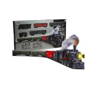 BSD Chemin de Fer électrique de Train - 4 Moteurs, 4 Voitures, Son, lumière et fumée - Locomotive électrique - 25 pièces