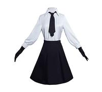 BSD Costume de cosplay Dazai Osamu Nakahara Chuuya/Yosano Akiko, tenue de cosplay, anime Nakajima Atsushi, uniforme de détective Atsushi, pantalon ou jupe chemise, ensemble complet avec perruque