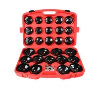 BSD Jeu de Clés de Filtre à Huile - Set de Outils pour Filtres à Huile, Outils de Démontage de Filtre à Huile - 1/2” et 3/8” Carré - 65-108mm - 30 Pièces