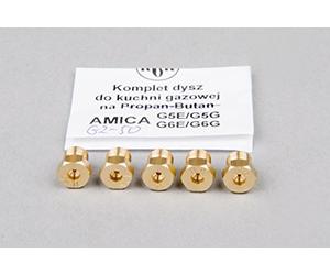 BSD Kit d'injecteurs Injecteurs Gaz Naturel/Gaz de Ville pour Cuisiniere - G5E / G5G II