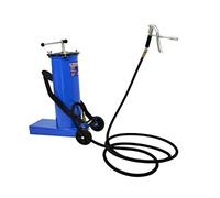 BSD Pompe à Graisse - Pompe à Graisse à Pédale, Pistolet de Graissage, Pompe à Graisse Manuelle - 6L - Tuyau 4m