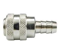 BSD Raccord Rapide d'Air Comprimé Femelle - 12mm Cannelé Tuyau - Coupleur Rapide Compresseur Pneumatique (Type 26) - Acier