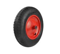 BSD Roue de brouette 3.50-8 2PR avec jante métallique durable et double roulement à billes - idéales pour chariots et équipements de jardinage.