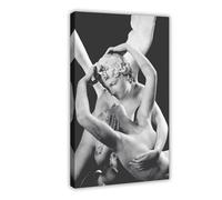 BSDFDFAA Impression sur toile Cupidon s'embrassant et psyché, poster d'Eros Amor pour décoration murale de salon, chambre à coucher (20 x 30 cm)