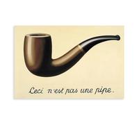 BSDFDFAA Poster sur toile Ceci N'est Pas Une Pipe - Décoration de chambre à coucher, bureau, chambre - Cadeau - 30 x 45 cm
