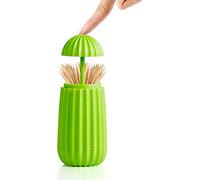 BSDHGF Porte-cure-dents en forme de cactus avec cadre pour décoration de cuisine, vert