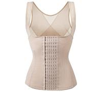 Bsdsl Faja Reductora Mujer Largo Torse Taille Formateur Corset Reductoras Fajas Colombianas Moldeadoras Fitness (Color : Beige, Size : M)