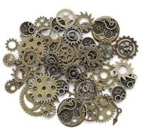 BSDVSKV5CAS Engrenages Steampunk Vintage Engrenages Steampunk En MéTal Charms Pendentif Steampunk Rouage Steampunk Pour Diy Artisanat Fabrication De Bijoux Cosplay Costume Steampunk 200 Grammes,