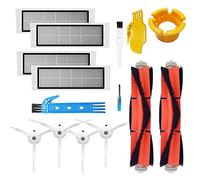 BSDY YQWRFEWYT Kit d'accessoires pour XIAOMI MI Robot S6 S60 S65 S5 Max T6 Pièces de Rechange d'aspirateur 2 Brosse Principale 4 Brosse latérale 4 HEPA Filtre