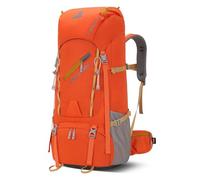 Bseash - Sac à dos de randonnée de 65 L avec housse de pluie étanche, pour le camping, le sport en plein air, les voyages et l'escalade (Orange)