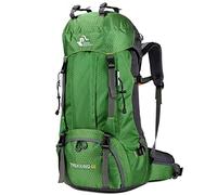 Bseash Sac à dos de randonnée léger et imperméable de 60L avec housse de protection contre la pluie, sac à dos de voyage pour l'escalade, le camping et la randonnée