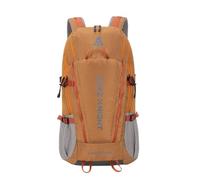Bseash Sac à dos imperméable de 45 L avec housse de pluie, sac à dos de voyage pour escalade, ski, cyclisme, Orange, 40L, Voyage