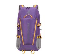 Bseash Sac à dos imperméable de 45 L avec housse de pluie, sac à dos de voyage pour escalade, ski, cyclisme, violet, 40L, Voyage