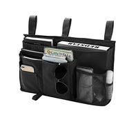 Bseash Sac de rangement pour lit superposé, sac de rangement pour lit suspendu, 8 poches, pour lit de chambre d'étudiant, lit d'hôpital, barreaux de lit pour bébé, 600D Oxford Cloth