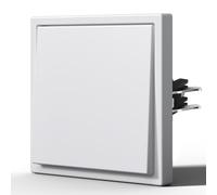 BSEED Interrupteur Mural, Interrupteur Lampe De Chevet Avec Griffes, Plastique, Interrupteur Va Et Vient, 1 Gang 3 Way, 80mm, Blanc