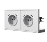 BSEED Prise Électrique 150 * 80mm, Prise Murale USB C et USB C, Blanc