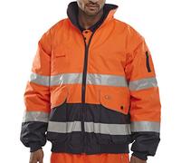 Bseen Europa Bomber Jacket Orange/Navy Large