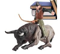 BSEID Jouet de statuette de taureau | Modèle de kangourou de mère sauvage simulé | Rodeoes Collection Playset Préscolaire Science éducative Apprendre Cognitif Props Cadeau pour enfants