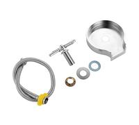 BSEID Lot de 10 machines à laver automatiques, en verre, pour éviers de cuisine, en métal, pour robinets de cuisine, avec tuyau d'entrée d'eau, accessoires d'évier