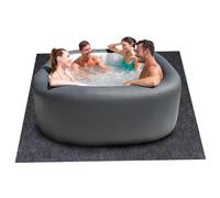BSFDORPOT Tapis de Bain à remous pour baignoires gonflables, Tapis de Bain à remous Gonflable carré 78 Pouces, Absorbant l'eau avec Support imperméable antidérapant