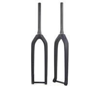 BSFHQS 26/27.5/29er VTT Fourche Rigide 28.6mm Fourche Avant À Droite/Conique Fourche De Vélo en Fiber De Carbone Frein À Disque Axe Traversant 15 * 110mm Boost(Matte Tapered,26in)