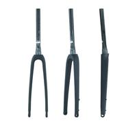 BSFHQS 700C Carbone Fourche Rigide De Vélo De Route Gravel Fourche Avant À Tube Conique 1-1/2" Axe Traversant 12X100mm Frein À Disque Max. 45C Pneus
