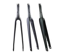 BSFHQS 700C Fourche Rigide De Vélo De Route en Carbone Axe Traversant 12X100mm Fourche Avant À Tube Conique 1-1/2" Frein À Disque 18-32C pneus