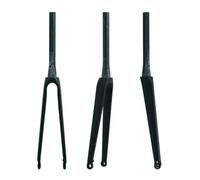 BSFHQS 700C Fourche Rigide De Vélo De Route en Carbone Fourche Avant À Tube Conique 1-1/2" Axe Traversant 12X100mm Frein À Disque 18-32C Pneus