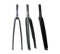 BSFHQS 700C Fourche Rigide De Vélo De Route Entièrement en Carbone 1-1/2" Fourche Avant À Tube Conique Axe Traversant 12X100mm Frein À Disque 18-30C pneus