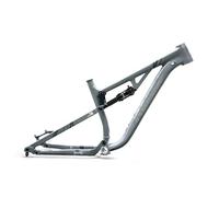 BSFHQS Cadre De VTT À Suspension Complète De 16pouces 27.5ER DH/AM Cadre Arrière Souple en Alliage D'aluminium, Frein À Disque, Axe Traversant De 12x142mm avec Amortisseur(Gray)