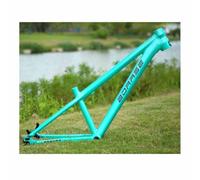 BSFHQS Cadres De Vélo De Saut De Saleté À Vitesse Unique/à Engrenages De 13" 26er 4X/DJ/BMX Cadre De VTT Hardtail 12 * 142mm Axe Traversant, Frein À Disque, BSA BB73mm(Orchid)