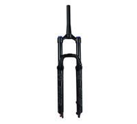 BSFHQS Fourche À Air 26/27,5/29" Fourche À Suspension pour Vélo De Montagne Fourche Avant De Frein À Disque Droite/Conique 1-1/8" Débattement 140mm 9 * 100mm QR Amortissement(Tapered-Manual,26")