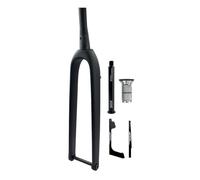 BSFHQS Fourche Avant À Axe Traversant 26/27,5/29 Pouces, 700C Fourche Rigide À Tube Droit/Conique en Fibre De Carbone, pour Vélo De Route Gravel/VTT(Tapered)