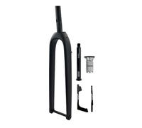 BSFHQS Fourche Avant À Axe Traversant 26/27,5/29 Pouces, 700C Fourche Rigide À Tube Droit/Conique en Fibre De Carbone, pour Vélo De Route Gravel/VTT(Straight)