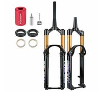 BSFHQS Fourche Pneumatique pour Vélo De Montagne Downhill 26/27,5/29" Axe Traversant 15x100mm Fourche À Suspension Conique AM Enduro, Frein À Disque Voyage Φ36x150/160mm Réglage du Rebond(26")