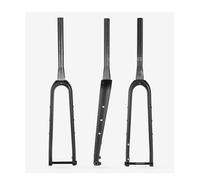 BSFHQS Fourche Rigide De Gravel en Fibre De Carbone 700C, Fourche De Vélo De Cyclocross Route, Tube Conique De 1-1/2", Frein À Disque Fourche Avant À Axe Traversant 12x100mm, Max. 700x45C