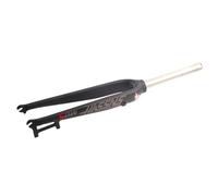 BSFHQS Fourche Rigide De Vélo 26" 27,5" 29" Universelle Fourche VTT 1-1/8" Droite Fourche Avant en Alliage D'aluminium Frein À Disque Fourche De Vélo À Libération Rapide 9x100mm(Black Gray,26in)