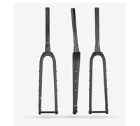 BSFHQS Fourche Rigide De Vélo Gravel 700C Tube Conique De 39.8mm, Fourche Avant De VTT 29" Freins À Disque Fourche en Fibre De Carbone, Axe Traversant 12x100mm, Routage Semi-Interne