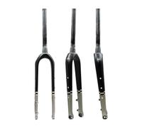 BSFHQS Gravel Bikes Fourche Rigide 700 * 55C Fourche De Vélo De Route en Carbone Fourche Avant À Tube Conique 1-1/2" Axe Traversant 12X100mm Frein À Disque Décalage 45/50mm