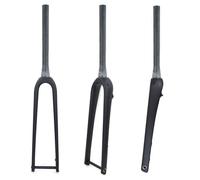 BSFHQS Gravel Bikes Fourche Rigide 700C Fourche De Vélo De Route Entièrement en Carbone 1-1/8" Fourche Avant À Tube Droit/Conique Axe Traversant 12X100mm Frein À Disque(Tapered)