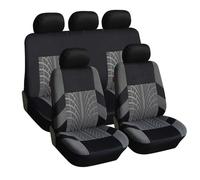 BSFYJXW Housses de Siège de Voiture pour Chrysler 300C SRT, Protecteur de Siège de Voiture Avant en Polyester Respirante, Accessoire de Siège Auto,5 Seats-Grey