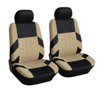 BSFYJXW Housses de Siège de Voiture pour Chrysler 300C SRT, Protecteur de Siège de Voiture Avant en Polyester Respirante, Accessoire de Siège Auto,2 Seats-Beige