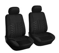 BSFYJXW Housses de Siège de Voiture pour Chrysler 300C SRT, Protecteur de Siège de Voiture Avant en Polyester Respirante, Accessoire de Siège Auto,2 Seats-Black