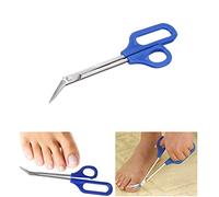 Bsgp Ciseaux à ongles pour les orteils à long manche ergonomique Unisexe Bleu 21 cm